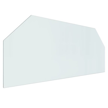 vidaXL Kaminofen Glasplatte Sechseck 120x50 cm