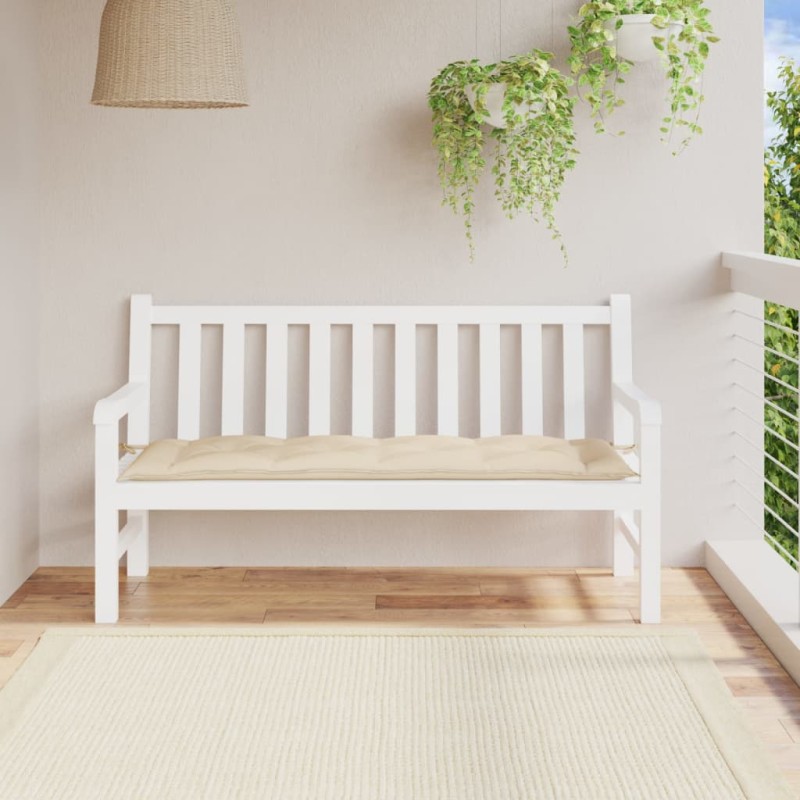 vidaXL Gartenbank-Auflage Beige 150x50x7 cm Oxford-Gewebe vidaXL Gartenbank-Auflage Beige 150x50x7 cm Oxford-Gewebe