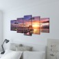 Bilder Dekoration Set Strand mit Pavillon 200 x 100 cm Bilder Dekoration Set Strand mit Pavillon 200 x 100 cm