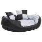 vidaXL Wendbares & waschbares Hundekissen Grau und Schwarz 85x70x20 cm vidaXL Wendbares & waschbares Hundekissen Grau und Schwarz 85x70x20 cm