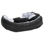 vidaXL Wendbares & waschbares Hundekissen Grau und Schwarz 85x70x20 cm vidaXL Wendbares & waschbares Hundekissen Grau und Schwarz 85x70x20 cm