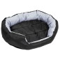 vidaXL Wendbares & waschbares Hundekissen Grau und Schwarz 85x70x20 cm vidaXL Wendbares & waschbares Hundekissen Grau und Schwarz 85x70x20 cm