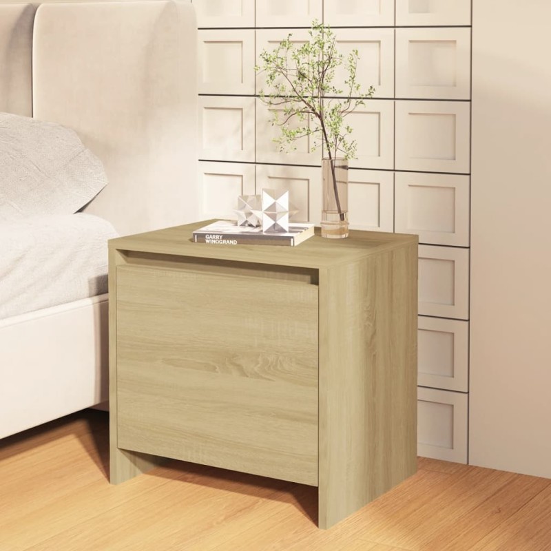 vidaXL Nachttisch Sonoma-Eiche 45x34x44,5 cm Holzwerkstoff vidaXL Nachttisch Sonoma-Eiche 45x34x44,5 cm Holzwerkstoff