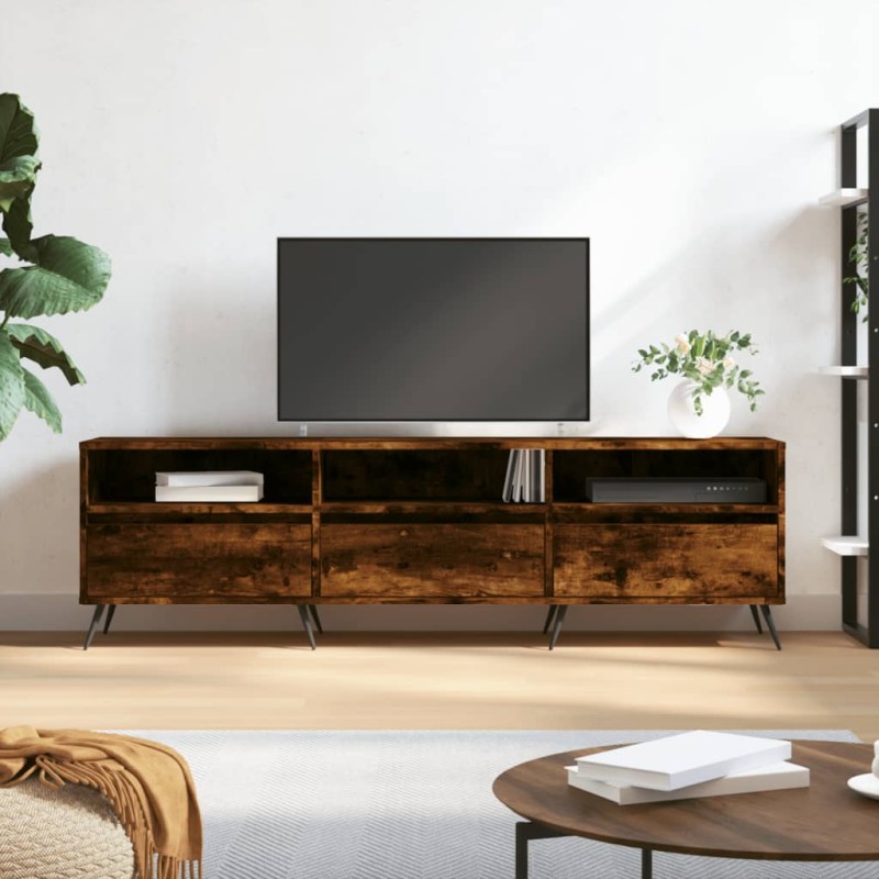 vidaXL TV-Schrank Räuchereiche 150x30x44,5 cm Holzwerkstoff vidaXL TV-Schrank Räuchereiche 150x30x44,5 cm Holzwerkstoff