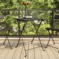vidaXL Bistrotisch Klappbar Schwarz 55x54x71 cm Poly Rattan vidaXL Bistrotisch Klappbar Schwarz 55x54x71 cm Poly Rattan