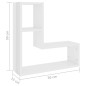 vidaXL Wandregale 2 Stk. Hochglanz-Weiß 50x15x50 cm Holzwerkstoff vidaXL Wandregale 2 Stk. Hochglanz-Weiß 50x15x50 cm Holzwerkstoff