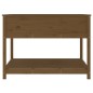 vidaXL Pflanzkübel mit Ablage Honigbraun 111,5x111,5x81 cm Kiefernholz vidaXL Pflanzkübel mit Ablage Honigbraun 111,5x111,5x81 cm Kiefernholz