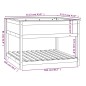 vidaXL Pflanzkübel mit Ablage Honigbraun 111,5x111,5x81 cm Kiefernholz vidaXL Pflanzkübel mit Ablage Honigbraun 111,5x111,5x81 cm Kiefernholz