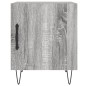 vidaXL Nachttisch Grau Sonoma 40x40x50 cm Holzwerkstoff vidaXL Nachttisch Grau Sonoma 40x40x50 cm Holzwerkstoff
