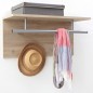 FMD Wandgarderobe 72 x 29,3 x 34,5 cm Eichenoptik FMD Wandgarderobe 72 x 29,3 x 34,5 cm Eichenoptik