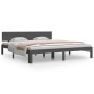 vidaXL Massivholzbett Grau 180x200 cm vidaXL Massivholzbett Grau 180x200 cm