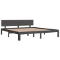 vidaXL Massivholzbett Grau 180x200 cm vidaXL Massivholzbett Grau 180x200 cm