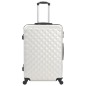 vidaXL Hartschalen-Trolley-Set 3 Stk. Helles Silber ABS vidaXL Hartschalen-Trolley-Set 3 Stk. Helles Silber ABS