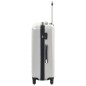 vidaXL Hartschalen-Trolley-Set 3 Stk. Helles Silber ABS vidaXL Hartschalen-Trolley-Set 3 Stk. Helles Silber ABS