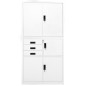 vidaXL Büroschrank Weiß 90x40x180 cm Stahl vidaXL Büroschrank Weiß 90x40x180 cm Stahl