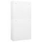 vidaXL Büroschrank Weiß 90x40x180 cm Stahl vidaXL Büroschrank Weiß 90x40x180 cm Stahl