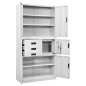 vidaXL Büroschrank Weiß 90x40x180 cm Stahl vidaXL Büroschrank Weiß 90x40x180 cm Stahl