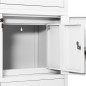 vidaXL Büroschrank Weiß 90x40x180 cm Stahl vidaXL Büroschrank Weiß 90x40x180 cm Stahl