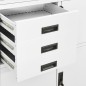 vidaXL Büroschrank Weiß 90x40x180 cm Stahl vidaXL Büroschrank Weiß 90x40x180 cm Stahl