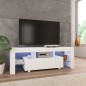 vidaXL TV-Schrank mit LED-Leuchten Hochglanz-Weiß 130x35x45 cm vidaXL TV-Schrank mit LED-Leuchten Hochglanz-Weiß 130x35x45 cm