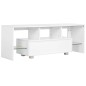 vidaXL TV-Schrank mit LED-Leuchten Hochglanz-Weiß 130x35x45 cm vidaXL TV-Schrank mit LED-Leuchten Hochglanz-Weiß 130x35x45 cm