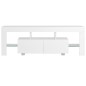 vidaXL TV-Schrank mit LED-Leuchten Hochglanz-Weiß 130x35x45 cm vidaXL TV-Schrank mit LED-Leuchten Hochglanz-Weiß 130x35x45 cm