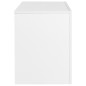 vidaXL TV-Schrank mit LED-Leuchten Hochglanz-Weiß 130x35x45 cm vidaXL TV-Schrank mit LED-Leuchten Hochglanz-Weiß 130x35x45 cm