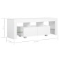 vidaXL TV-Schrank mit LED-Leuchten Hochglanz-Weiß 130x35x45 cm vidaXL TV-Schrank mit LED-Leuchten Hochglanz-Weiß 130x35x45 cm