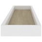 vidaXL Loggia Wandregale 2 Stk. Eichen-Optik und Weiß 80x15x4 cm MDF vidaXL Loggia Wandregale 2 Stk. Eichen-Optik und Weiß 80x15x4 cm MDF