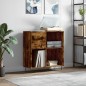 vidaXL Plattenschrank Räuchereiche 84,5x38x89 cm Holzwerkstoff vidaXL Plattenschrank Räuchereiche 84,5x38x89 cm Holzwerkstoff