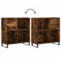 vidaXL Plattenschrank Räuchereiche 84,5x38x89 cm Holzwerkstoff vidaXL Plattenschrank Räuchereiche 84,5x38x89 cm Holzwerkstoff