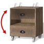 vidaXL Nachttisch Braun 2 Stk Massivholz vidaXL Nachttisch Braun 2 Stk Massivholz