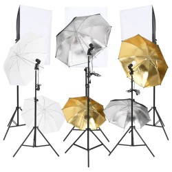 vidaXL 6-tlg. Fotostudio-Set mit Beluchtung-Set und Softboxen