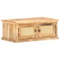 vidaXL Couchtisch 90x50x35 cm Massivholz Mango und Naturgeflecht vidaXL Couchtisch 90x50x35 cm Massivholz Mango und Naturgeflecht