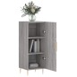 vidaXL Sideboard Grau Sonoma 34,5x34x90 cm Holzwerkstoff vidaXL Sideboard Grau Sonoma 34,5x34x90 cm Holzwerkstoff