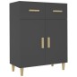 vidaXL Sideboard Schwarz 69,5x34x89 cm Holzwerkstoff vidaXL Sideboard Schwarz 69,5x34x89 cm Holzwerkstoff