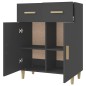 vidaXL Sideboard Schwarz 69,5x34x89 cm Holzwerkstoff vidaXL Sideboard Schwarz 69,5x34x89 cm Holzwerkstoff