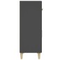 vidaXL Sideboard Schwarz 69,5x34x89 cm Holzwerkstoff vidaXL Sideboard Schwarz 69,5x34x89 cm Holzwerkstoff