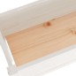 vidaXL Pflanzkübel Weiß 110x31x70 cm Massivholz Kiefer vidaXL Pflanzkübel Weiß 110x31x70 cm Massivholz Kiefer