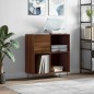 vidaXL Plattenschrank Braun Eichen-Optik 84,5x38x89 cm Holzwerkstoff vidaXL Plattenschrank Braun Eichen-Optik 84,5x38x89 cm Holzwerkstoff