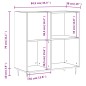 vidaXL Plattenschrank Braun Eichen-Optik 84,5x38x89 cm Holzwerkstoff vidaXL Plattenschrank Braun Eichen-Optik 84,5x38x89 cm Holzwerkstoff