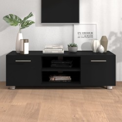vidaXL TV-Schrank Schwarz 110x40x35 cm Holzwerkstoff