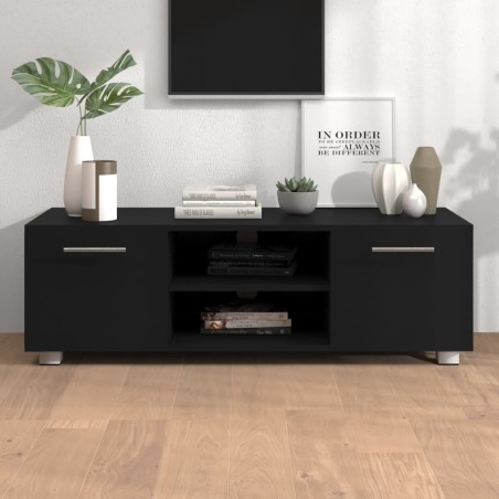 vidaXL TV-Schrank Schwarz 110x40x35 cm Holzwerkstoff