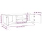 vidaXL TV-Schrank Schwarz 110x40x35 cm Holzwerkstoff vidaXL TV-Schrank Schwarz 110x40x35 cm Holzwerkstoff