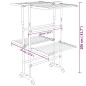 vidaXL Wäscheständer 2 Etagen mit Rollen Silbern 60x70x106 cm vidaXL Wäscheständer 2 Etagen mit Rollen Silbern 60x70x106 cm