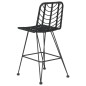 vidaXL Barhocker 2 Stk. Schwarz 45x56x103,5 cm PE-Rattan und Stahl vidaXL Barhocker 2 Stk. Schwarz 45x56x103,5 cm PE-Rattan und Stahl