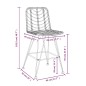vidaXL Barhocker 2 Stk. Schwarz 45x56x103,5 cm PE-Rattan und Stahl vidaXL Barhocker 2 Stk. Schwarz 45x56x103,5 cm PE-Rattan und Stahl
