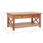 vidaXL Couchtisch 100×55×46 cm Massivholz Mahagoni vidaXL Couchtisch 100×55×46 cm Massivholz Mahagoni