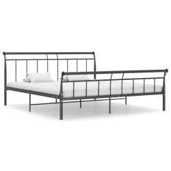 vidaXL Bettgestell Schwarz Metall 180x200 cm 