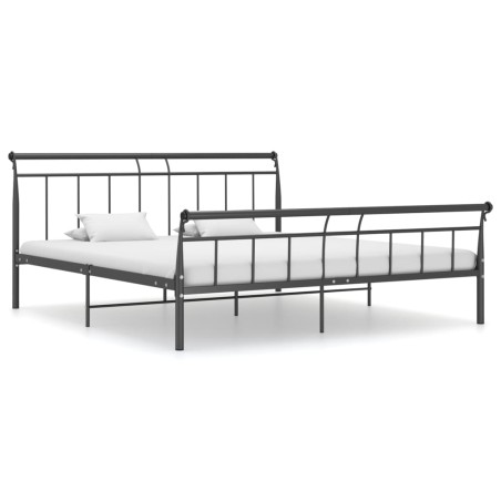 vidaXL Bettgestell Schwarz Metall 180x200 cm 